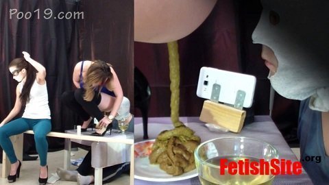 MilanaSmelly - 2 mistresses cooked a delicious shit breakfast for a slave [FullHD, 1080p] [Poo19.com]