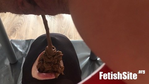 Mistress Anna - Full mouth with creamy shit [FullHD, 1080p] [ScatShop.com]